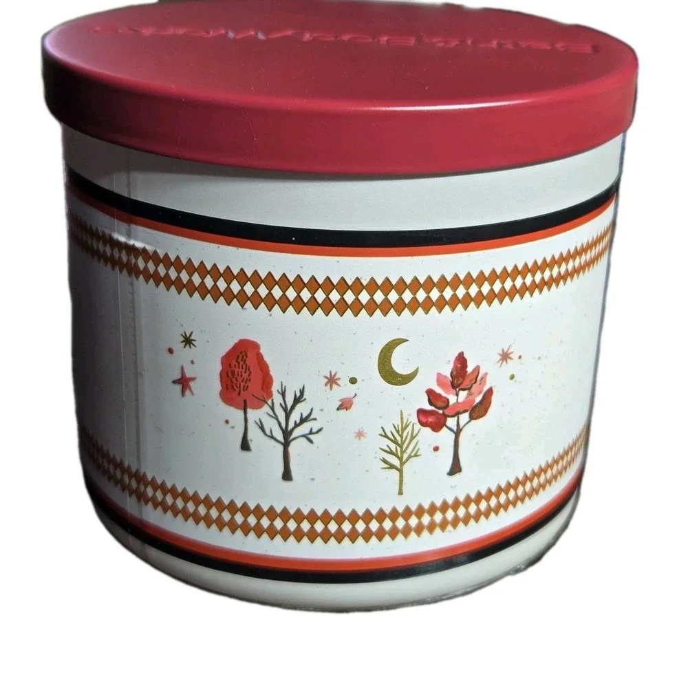 NEW Bath & Body Works Candle Autumn Evening 3 Wick 25-45 hours 14oz Soy Wax - Picture 3 of 6